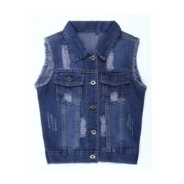 SKJN004 sleeveless denim vest denim vest coat denim jacket small coat for women SKJN004 sleeveless denim vest denim vest coat denim jacket small coat for women